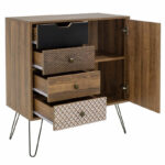 Drawer Boho in walnut color 79,5x39,5x86cm - Image 4