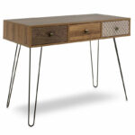 Конзола Бохо во боја на орев 100x50,5x74,5 см