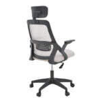 Office chair Peja fabric mesh grey-beige and black frame 58x60x107-117cm - Слика 2