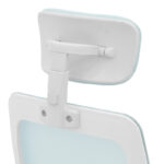 Office chair Peja fabric mesh light blue-frame white 58x60x107-117cm - Image 6