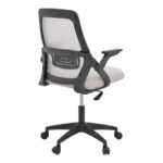 Office chair Reji fabric mesh grey-beige and black frame 58x60x89-99cm - Image 2