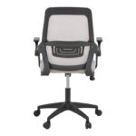 Office chair Reji fabric mesh grey-beige and black frame 58x60x89-99cm - Image 5