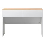 Study desk Beleton with drawers mdf in oak-white color 100x50x75cm - Слика 2