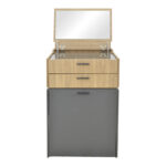 Dressing table Sonlen in dark grey-sonoma color 60x45x130cm - Image 4