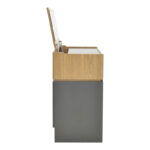 Dressing table Sonlen in dark grey-sonoma color 60x45x130cm - Image 5