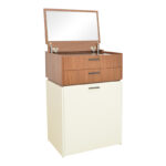 Dressing table Sonlen in walnut-cream color 60x45x130cm - Image 2