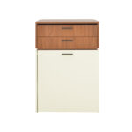 Dressing table Sonlen in walnut-cream color 60x45x130cm - Image 3