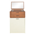 Dressing table Sonlen in walnut-cream color 60x45x130cm - Image 4