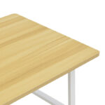 Study desk Ferje with shelves mdf in natural-white color 100x48x75cm - Image 4