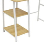 Study desk Ferje with shelves mdf in natural-white color 100x48x75cm - Image 5