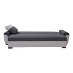 Gaby three-seater sofa bed fabric with storage space in anthracite-gray shade 260x88x88cm - Слика 4