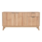 Hamea mdf sideboard in natural shade 150x39.5x73cm - Слика 3