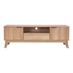 Hamea mdf TV cabinet in natural shade 145x39.5x49cm - Image 3