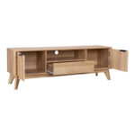 Hamea mdf TV cabinet in natural shade 145x39.5x49cm - Image 4