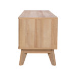 Hamea mdf TV cabinet in natural shade 145x39.5x49cm - Image 5