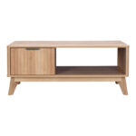 Hamea mdf coffee table in natural shade 110x55.2x45cm - Слика 4