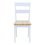York chair in white-natural shade 39.5x47.5x89cm - Слика 4