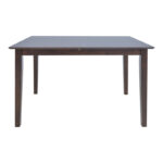 Mabor extendable wood table in walnut color 120-150x80x73.8cm - Image 3