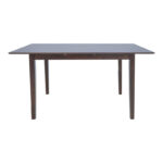 Mabor extendable wood table in walnut color 120-150x80x73.8cm - Image 4