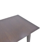Mabor extendable wood table in walnut color 120-150x80x73.8cm - Image 5