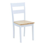 Mabor-York set 5 pieces extendable dining table, white wood, 120-150x80x73.8cm - Слика 2