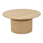 Coffee table Opols mdf in natural shade Φ90x42cm - Слика 2