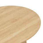 Coffee table Opols mdf in natural shade Φ90x42cm - Слика 3