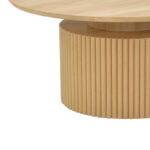 Coffee table Opols mdf in natural shade Φ90x42cm - Слика 4
