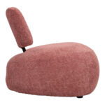 Stonie armchair bouclé fabric in rotten apple shade 67x73x67cm - Image 2