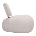 Stonie armchair bouclé fabric in beige shade 67x73x67cm - Слика 2