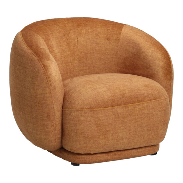 Armchair Freya amber fabric color 93x87x76cm