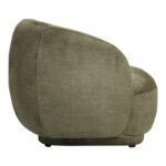 Armchair Freya olive green fabric color 93x87x76cm - Image 2