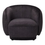Armchair Freya dark grey fabric color 93x87x76cm - Image 3