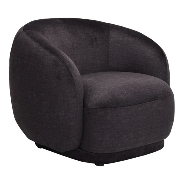 Armchair Freya dark grey fabric color 93x87x76cm