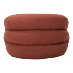 Armchair Lexy brick red fabric color 100x89.5x60cm - Image 4