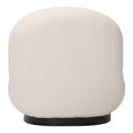 Armchair Rosalie cream teddy fabric-black base 85x82x77cm - Image 4