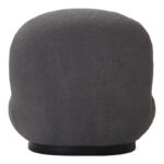 Armchair Rosalie dark grey teddy fabric-black base 85x82x77cm - Слика 4