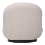 Armchair Rosalie beige teddy fabric-black base 85x82x77cm - Слика 4