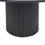 Canicule table solid acacia wood in black shade D120x79cm - Слика 2