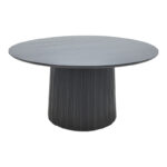 Canicule table solid acacia wood in black shade D150x75cm