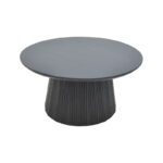 Canicule I table, solid acacia wood in black shade, D80x40cm - Слика 2