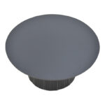 Canicule I table, solid acacia wood in black shade, D80x40cm - Слика 3