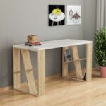 Working table Honey white-light oak 140x60x75cm - Слика 2