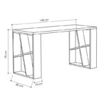 Working table Honey white-light oak 140x60x75cm - Слика 3