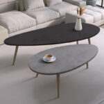 Monty 2pcs coffee table in black-gray shade 116x46x46cm - Image 2
