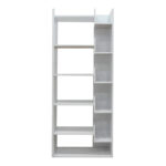 Bookcase Naya in white color 72x30x182.5cm - Image 3