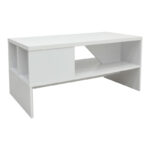 Coffee table Naya in white color 93x46x43cm
