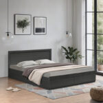 Bed Olympus with drawer in wenge color 140x200cm - Image 2