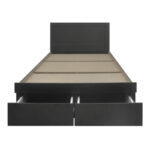 Bed Olympus with drawer in wenge color 140x200cm - Image 6