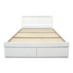 Bed Olympus with drawer in white color 100x200cm - Image 5